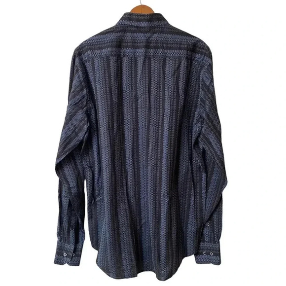 Bugatchi Men’s Classic Woven Cotton Button Down Shirt Long Sleeve Size Large - Picture 10 of 13